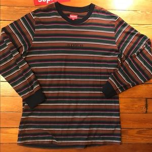 Supreme L/S Striped Tee